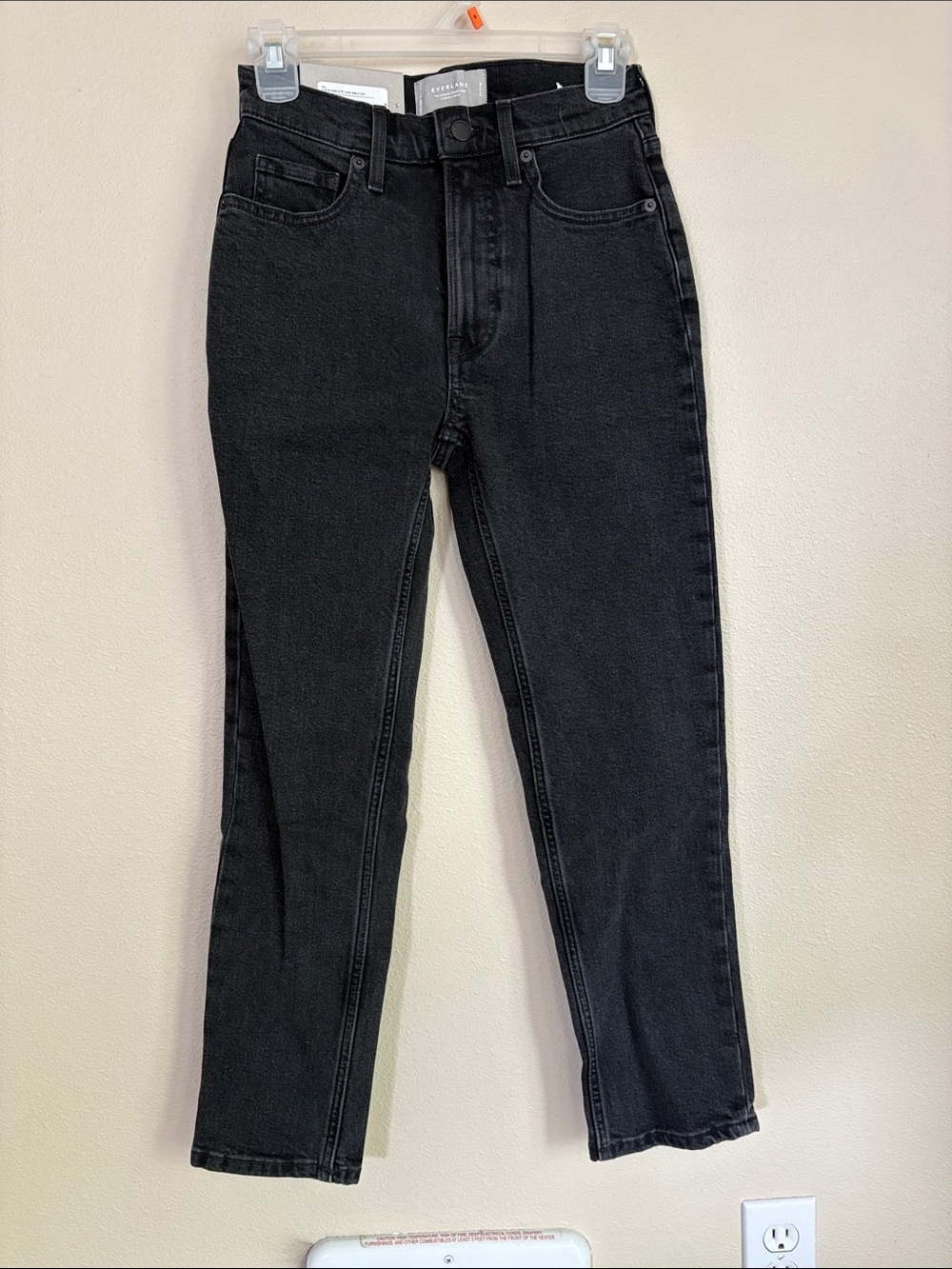 Everlane Black Straight-Leg Jeans